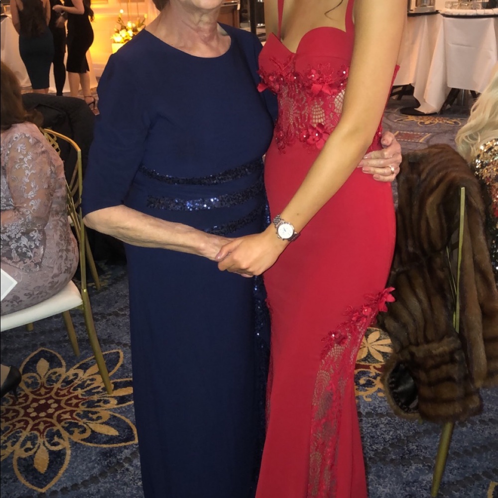 Red Maxi Corset Gown